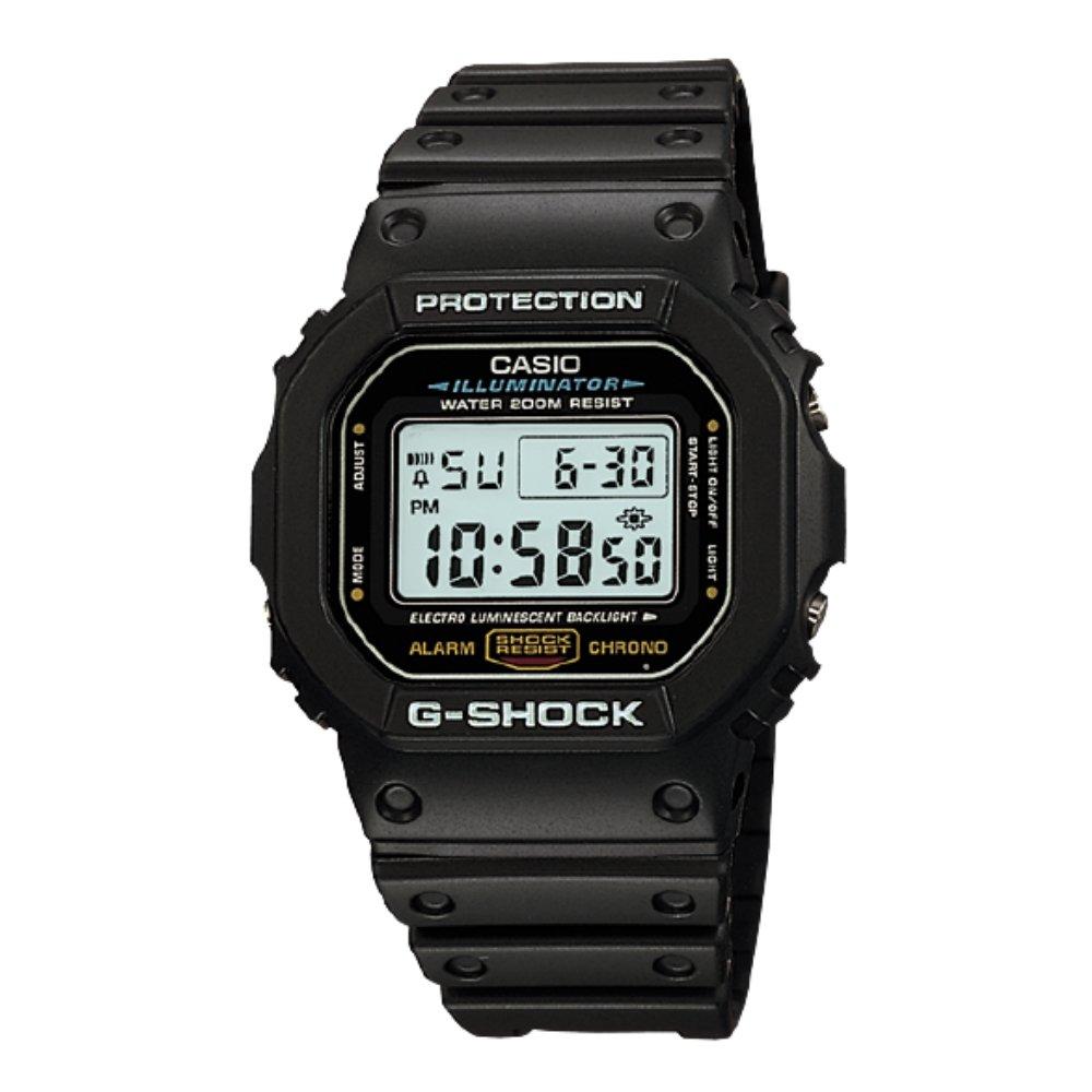 

Casio g-shock digital 49mm gents resin sport watch (dw-5600e-1vdf)