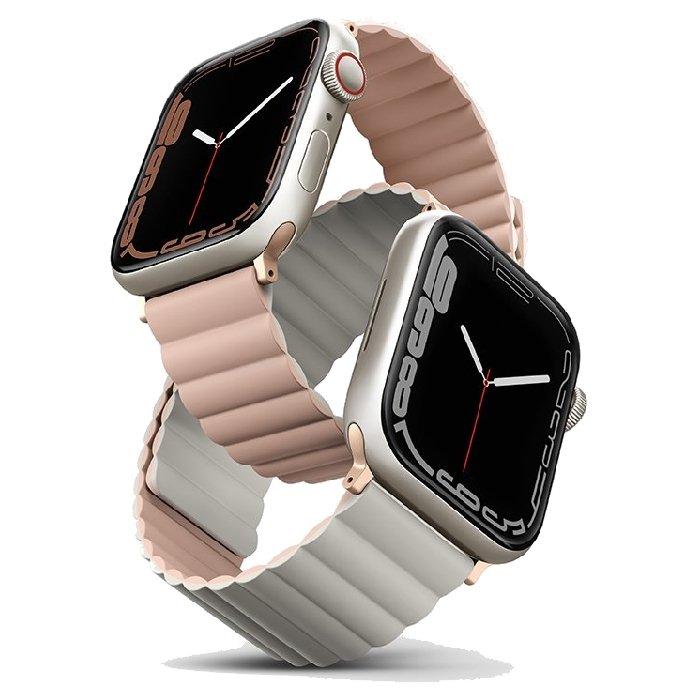 

Uniq revix magnetic apple watch strap 45 mm - pink beige
