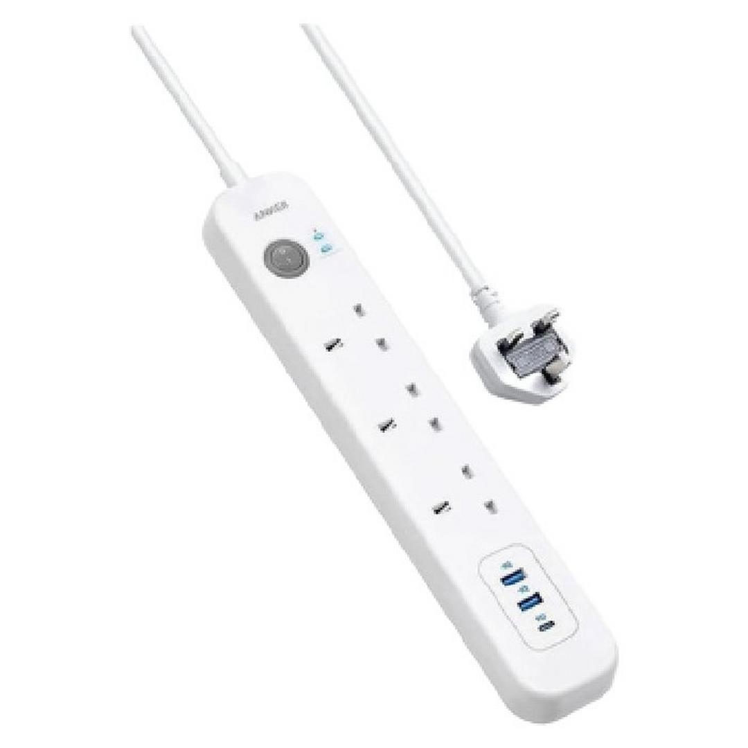 Anker PowerExtend USB-C 6-IN-1 PowerStrip - White