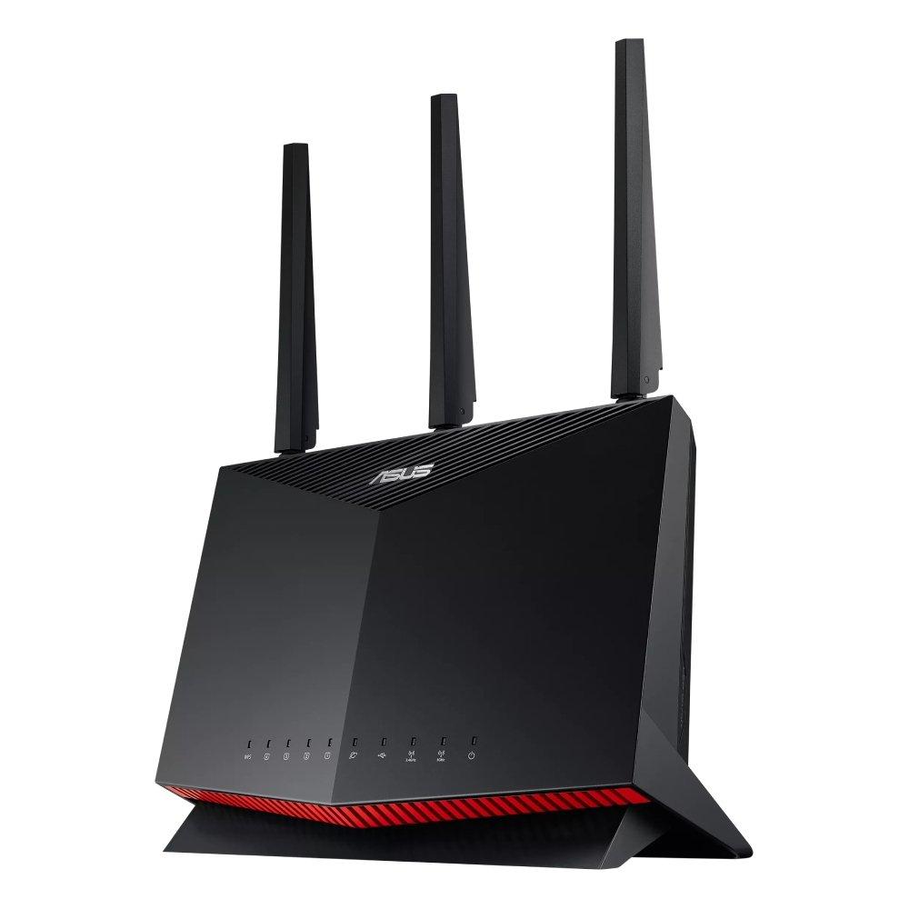 

Asus wi-fi 6 gaming router, wireless ax, dual-band, rt-ax86u - black
