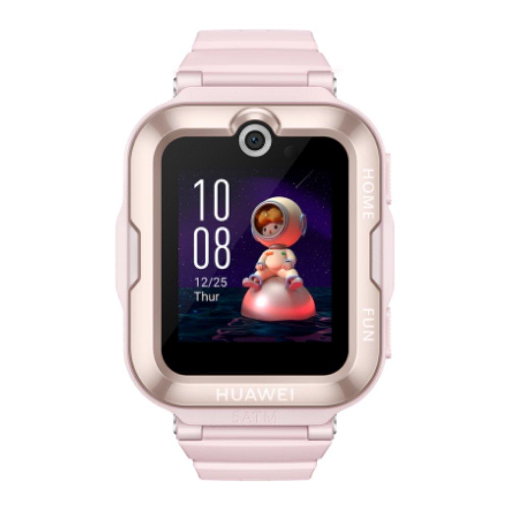 

Huawei watch kids 4 pro 52mm, plastic body, silicon strap - pink