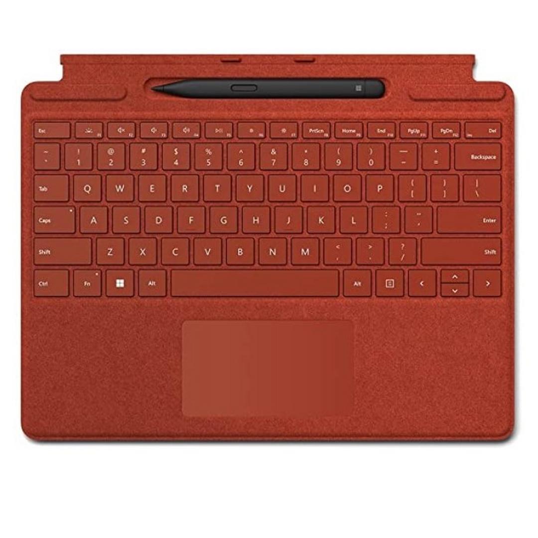 لوحة مفاتيح سيرفيس برو من مايكروسوفت باللون الأحمر