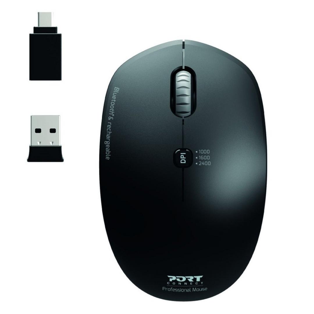 Port Designs Bluetooth + Wireless & Rechargeable Mobility Mouse