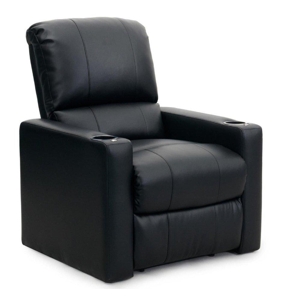 

Octane seating charger leather home theater recliner black (two arm rest)