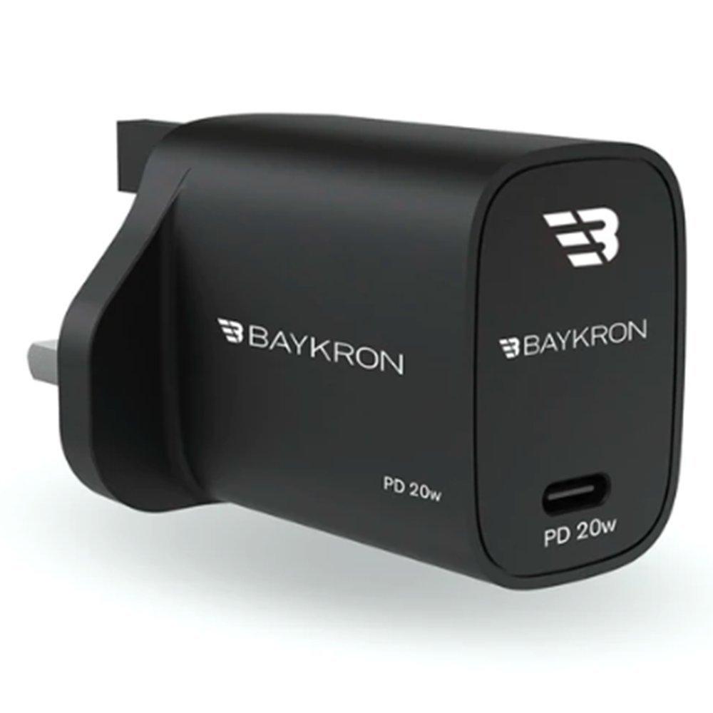 

Baykron power delivery type c, wall charger 20w, black
