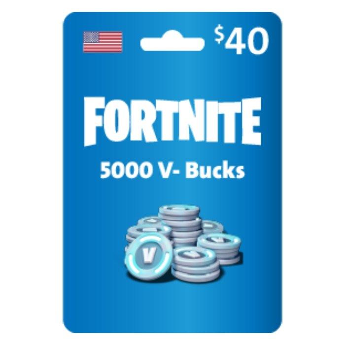 

Fortnite $40 card - 5000 v-bucks (us store)