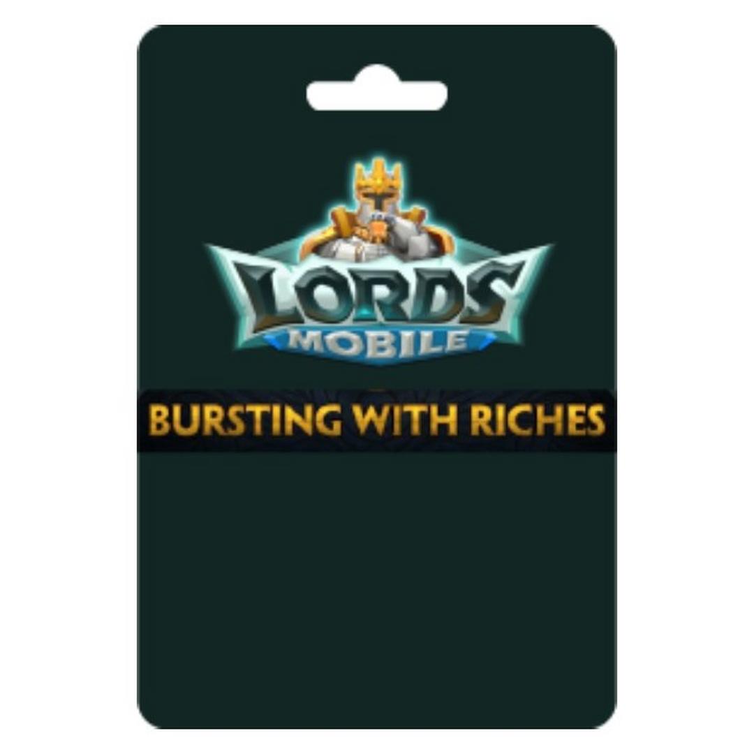 Lords Mobile Card - Bursting With Riches