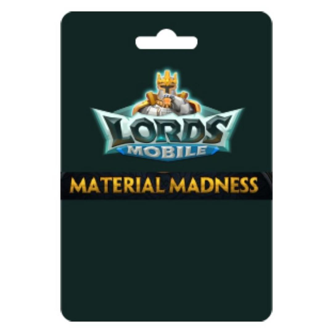 Lords Mobile Card - Material Madness
