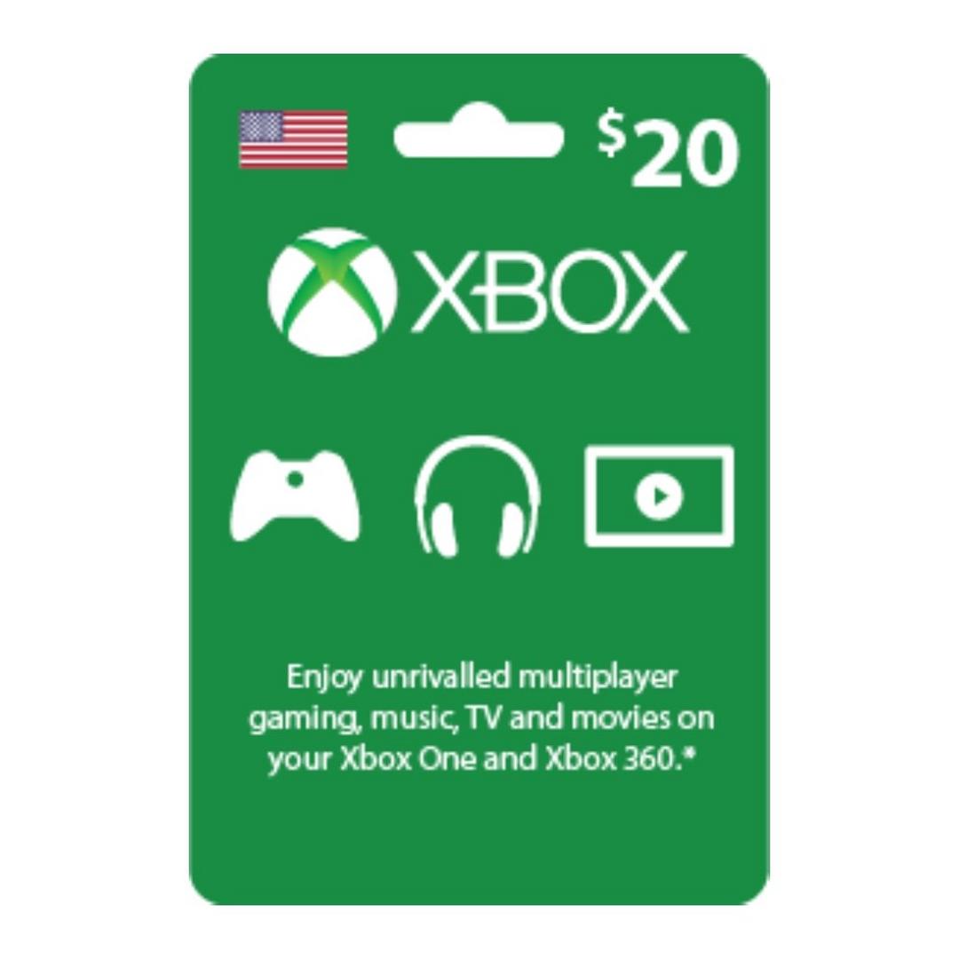 Xbox Live $20 Gift Card (US Store)