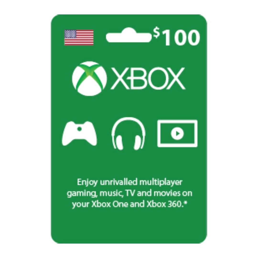 Xbox Live $100 Gift Card (US Store)