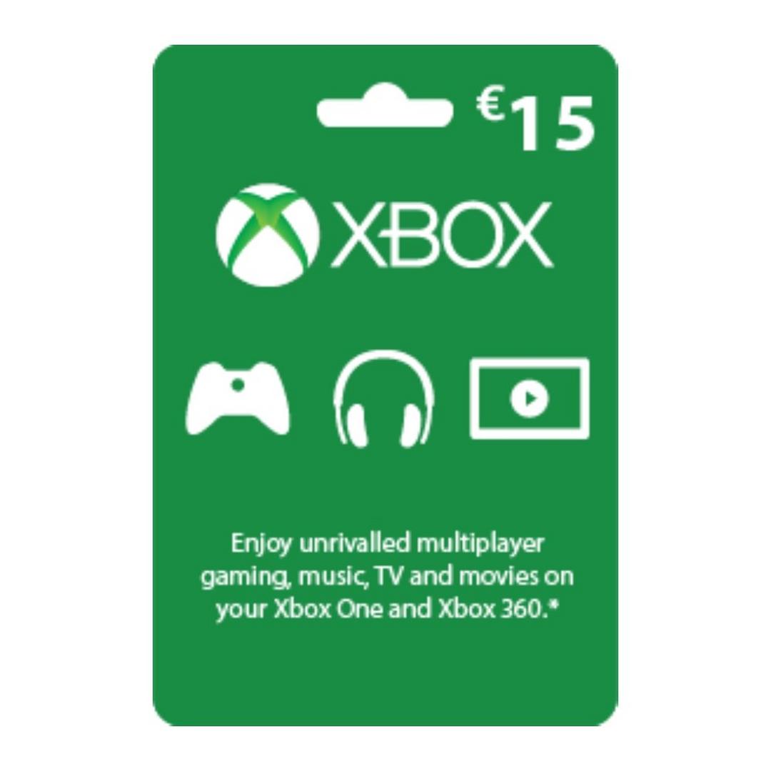 Xbox Live 15 EU Gift Card (Europe Store)