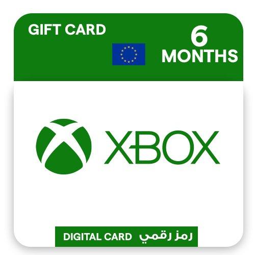 

Microsoft xbox live gift card gold 6 months (europe account)