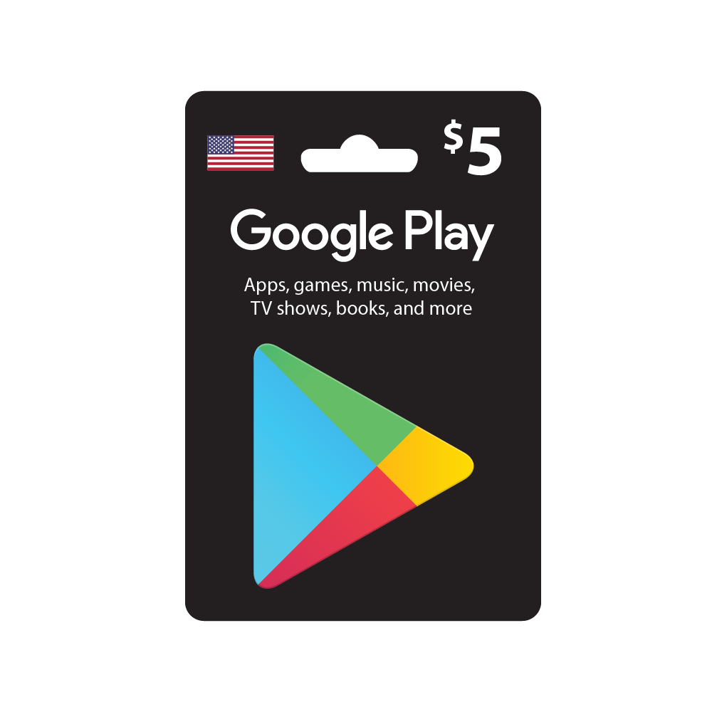 

Google play digital gift card 5$ - us account