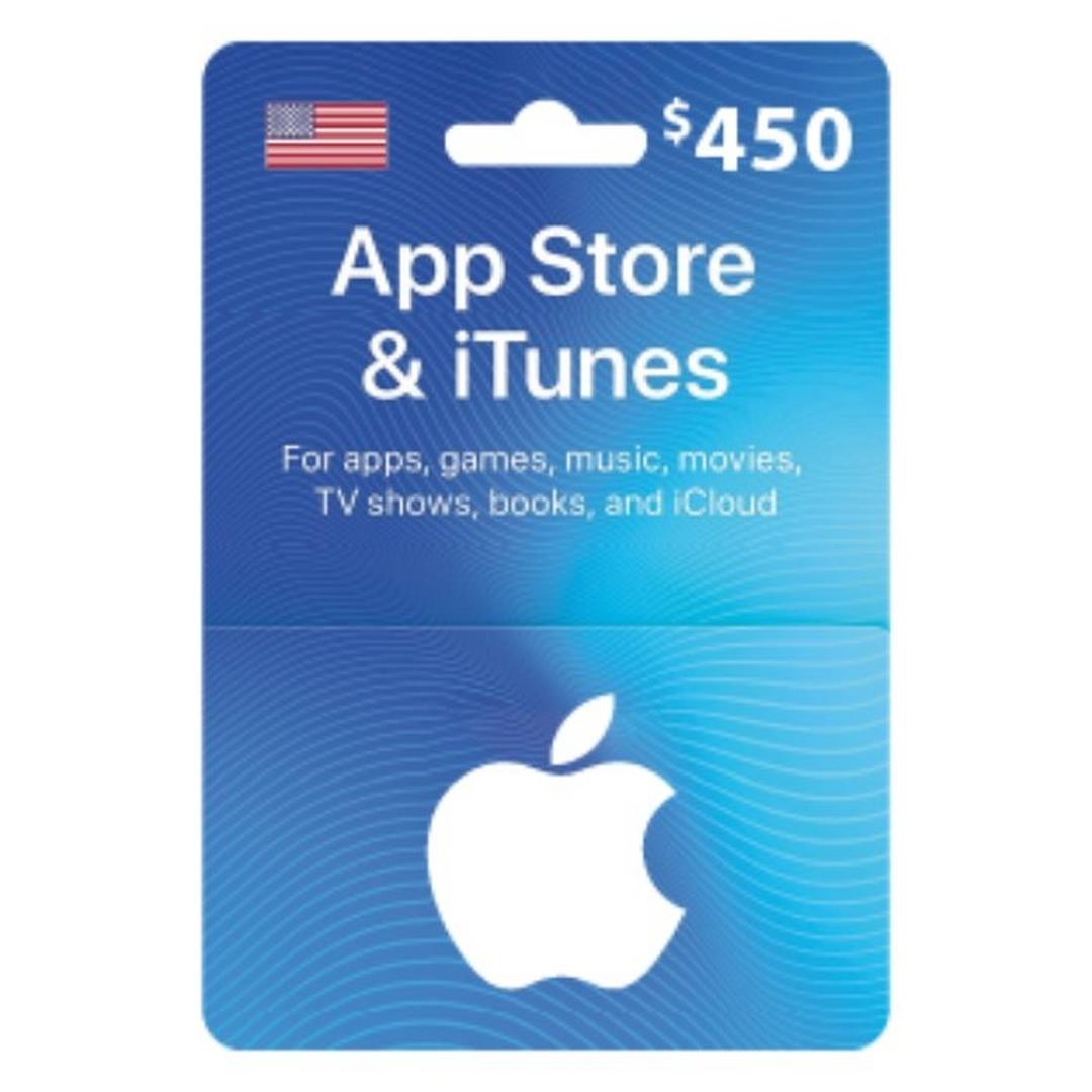 Apple App Store & iTunes Gift Card $450