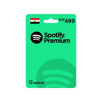

Spotify premium 12 month subscription (egypt store)