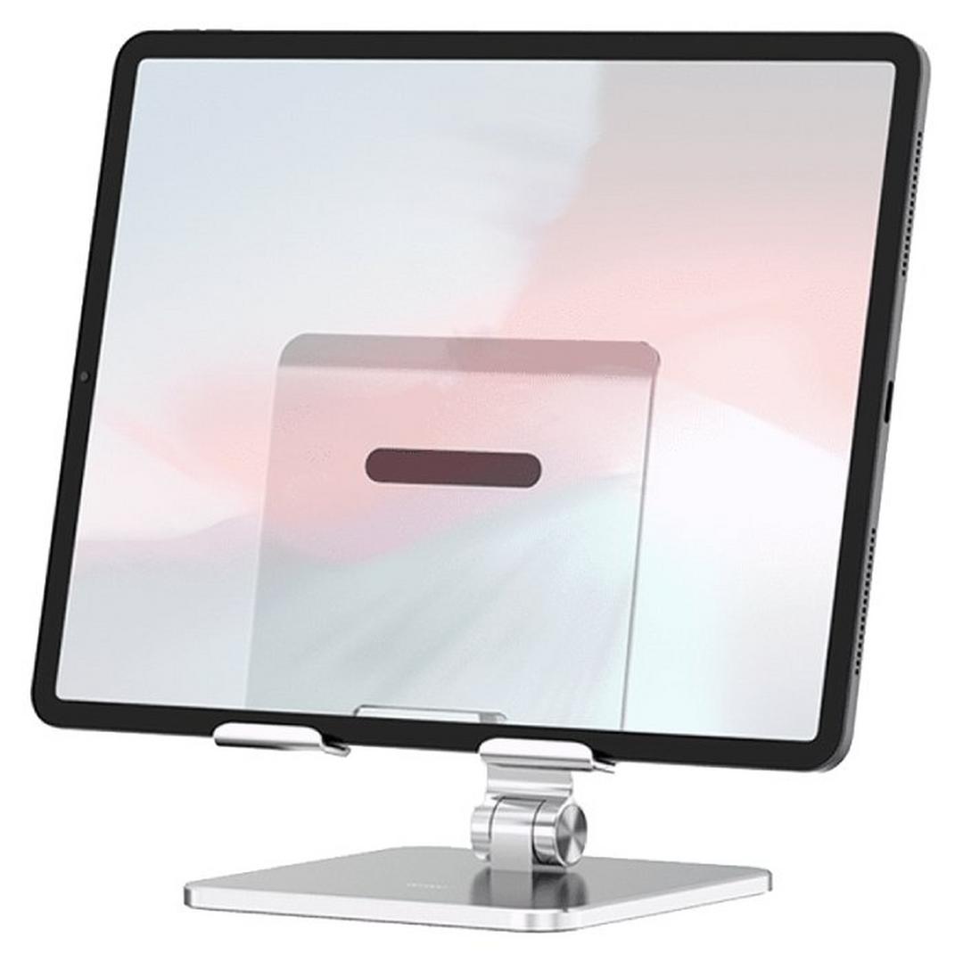 WiWU Adjustable Big Desktop Stand for Phone and Tablet – Silver (ZM305)