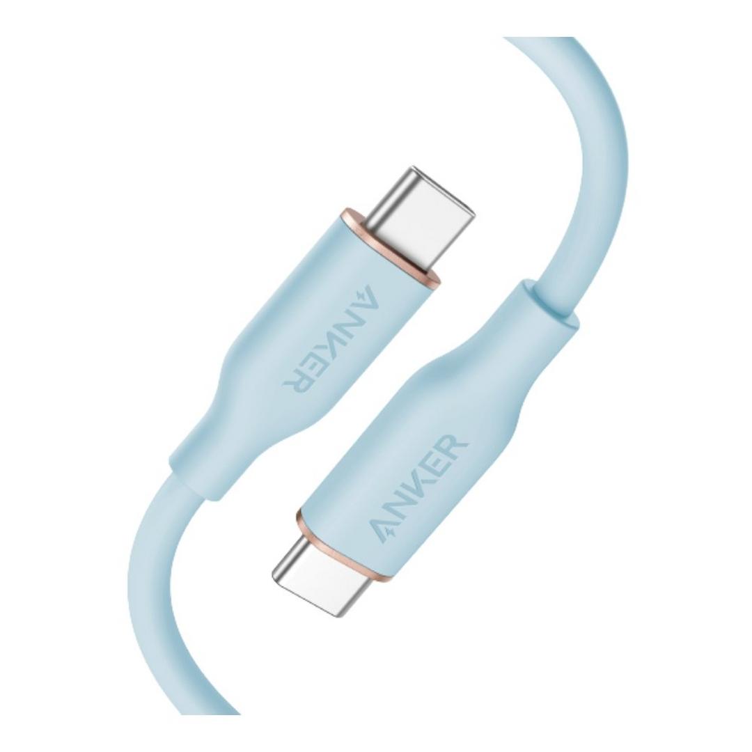 Anker PowerLine III Flow USB-C to USB-C 0.9M Cable - Blue