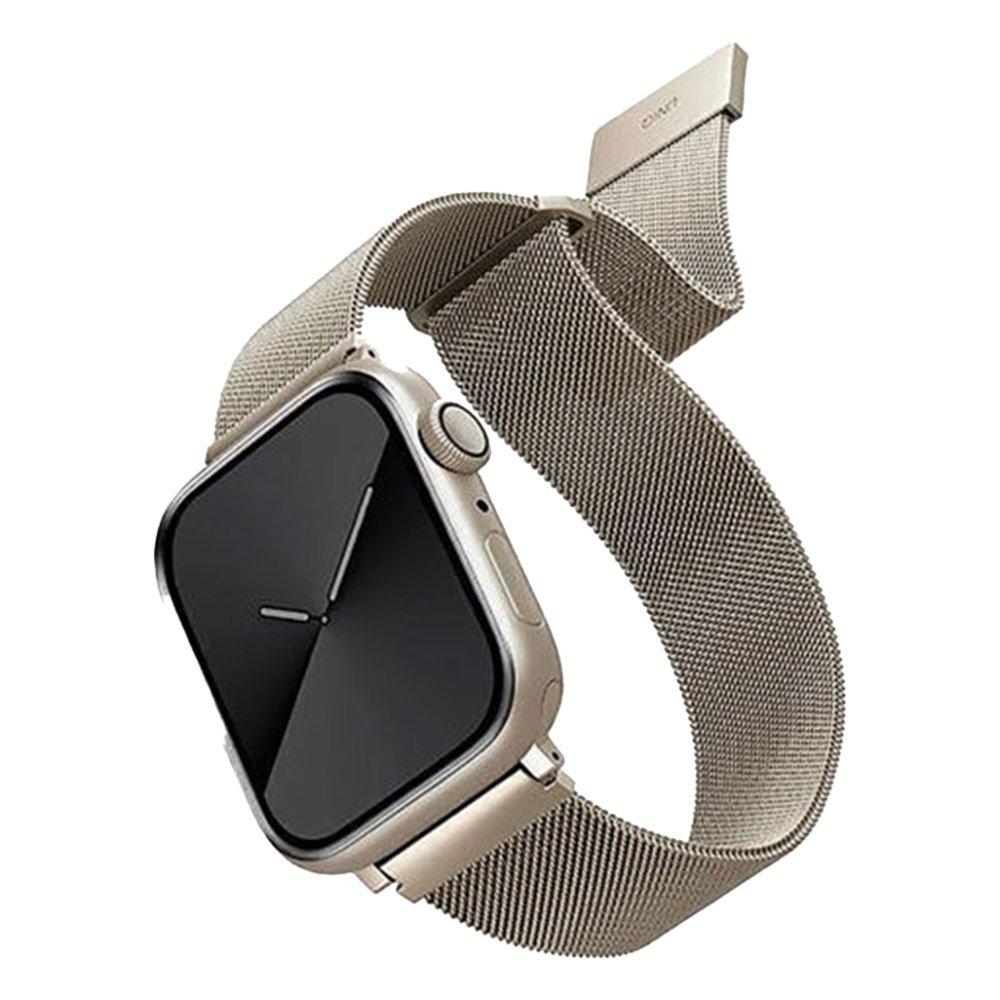 

Uniq dante milanese mesh steel strap for apple watch 45mm starlight