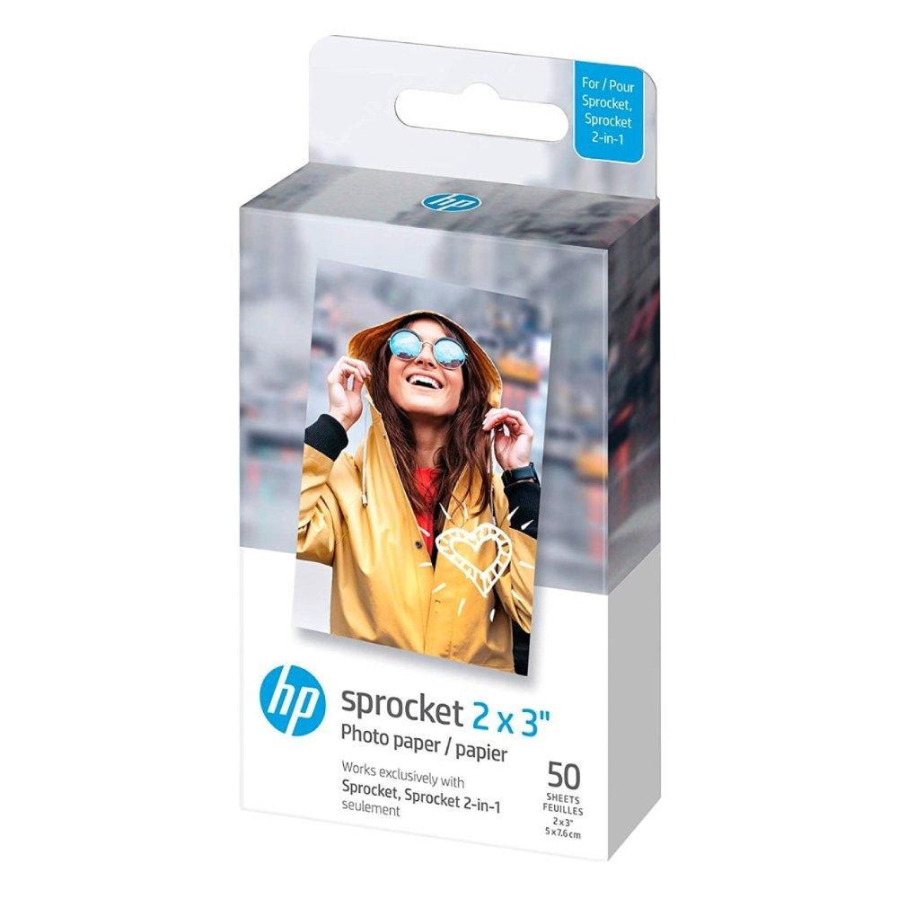 

Hp sprocket 2x3" premium zink sticky back photo paper (50 sheets)