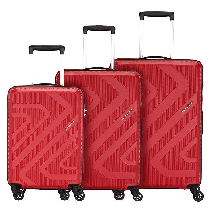 

Kamiliant by american tourister kiza combo set of 3, gz8x40008, - red