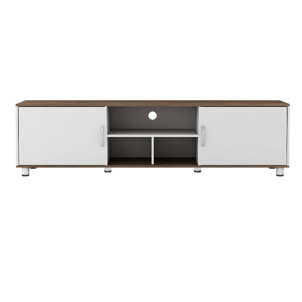 

Wansa tv stand, up to 75-inch, 20 kg loading capacity, ks-0185 - walnut wood