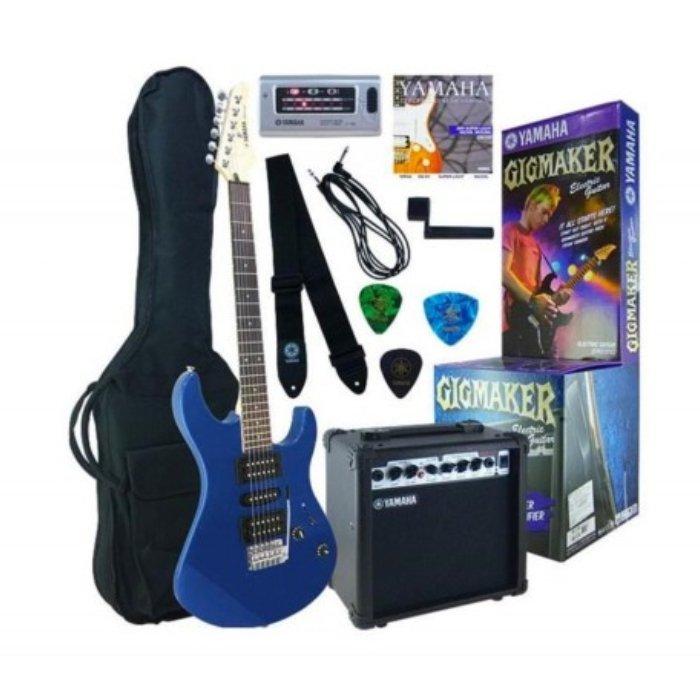

Yamaha erg121gpii gigmaker electric guitar package - metallic blue