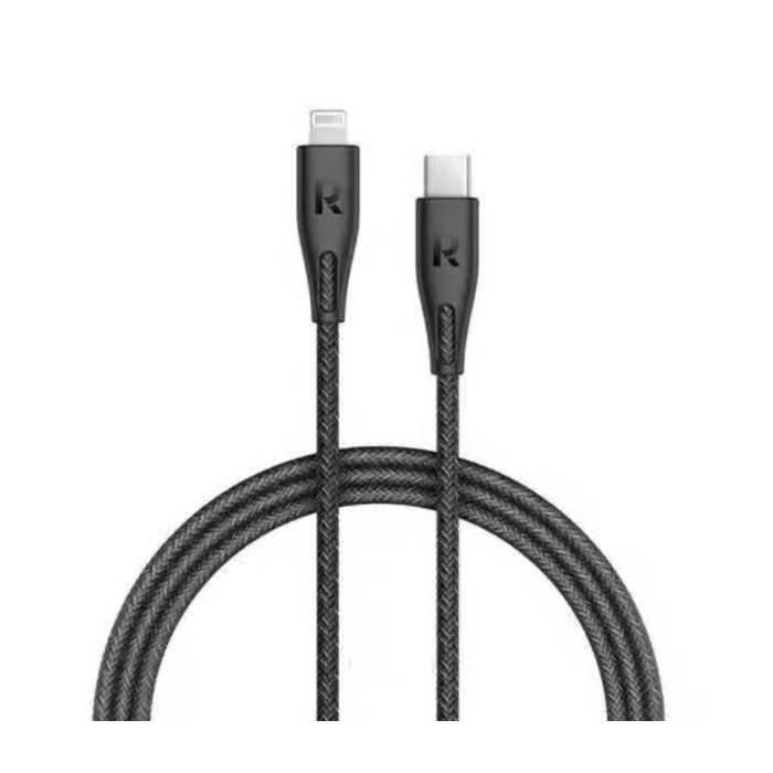 

Ravpower type-c to lightning cable 1. 2m nylon, rp-cb1017 - black