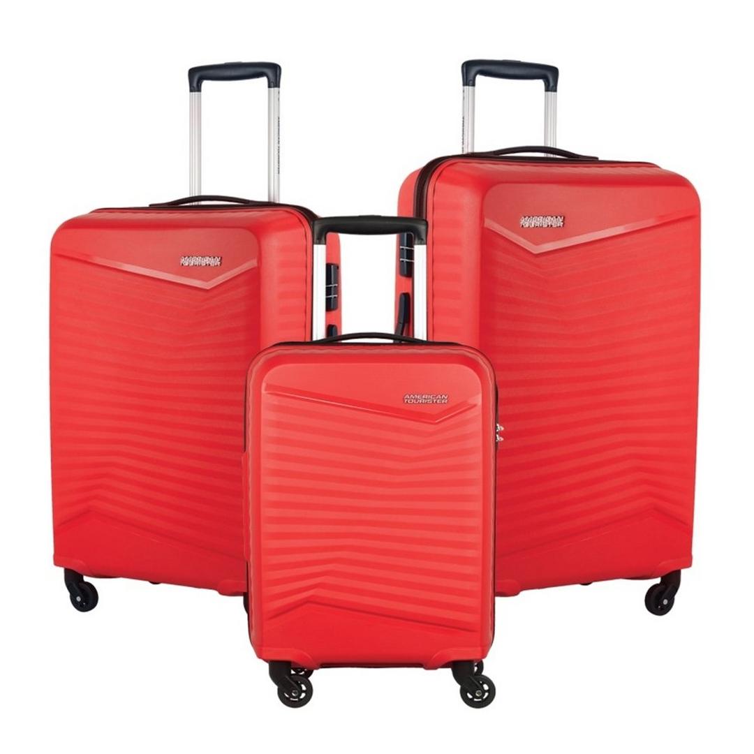 American Tourister Phoenix Spinner Hard Luggage 3 Set (LO4X00 004) Red