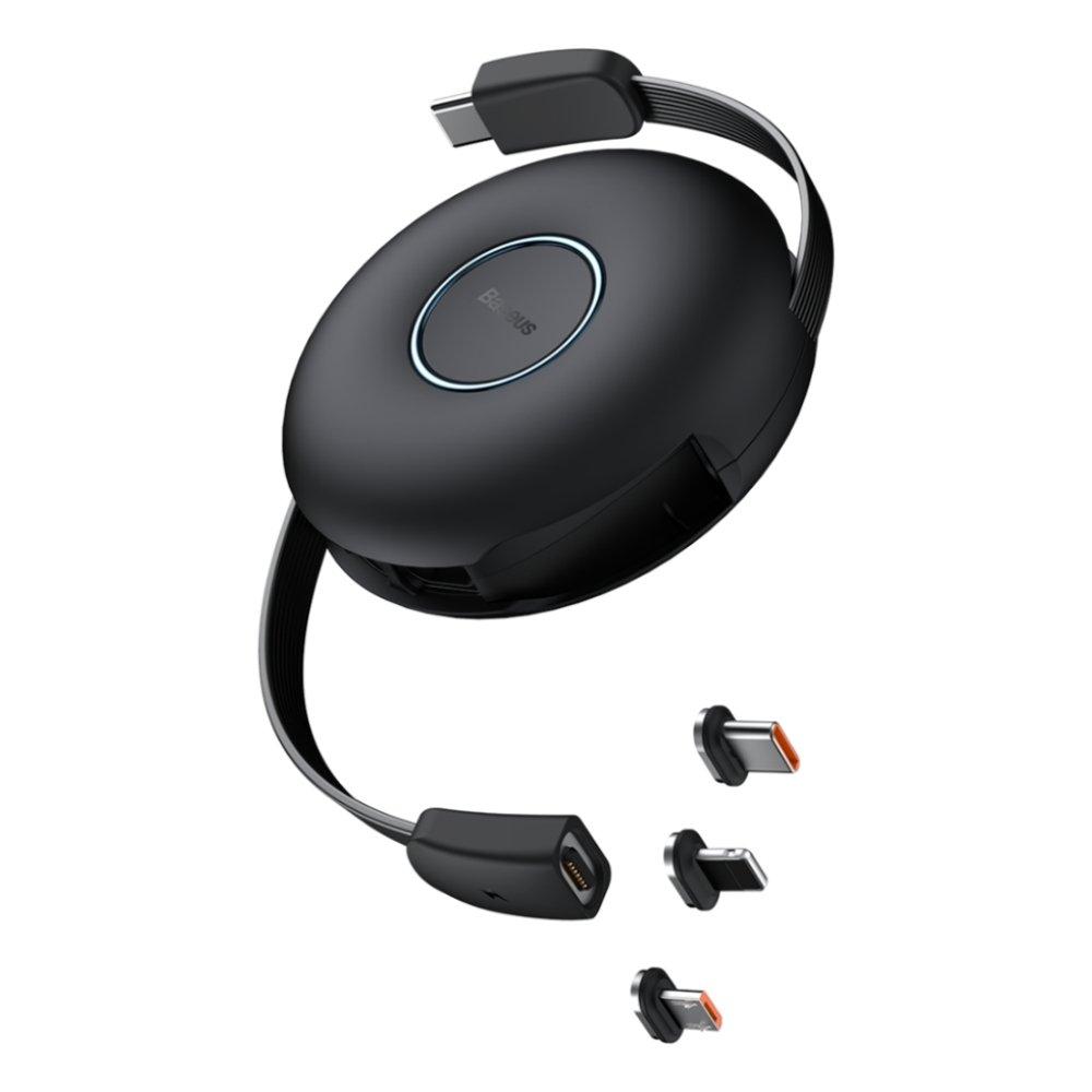

Baseus zinc magnetic retracable 3in1 cable