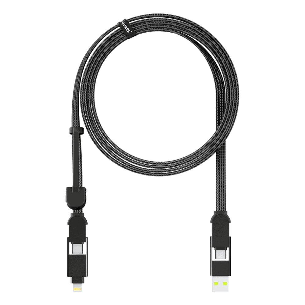 

Rolling square incharge xl 4in1 2m cable - black