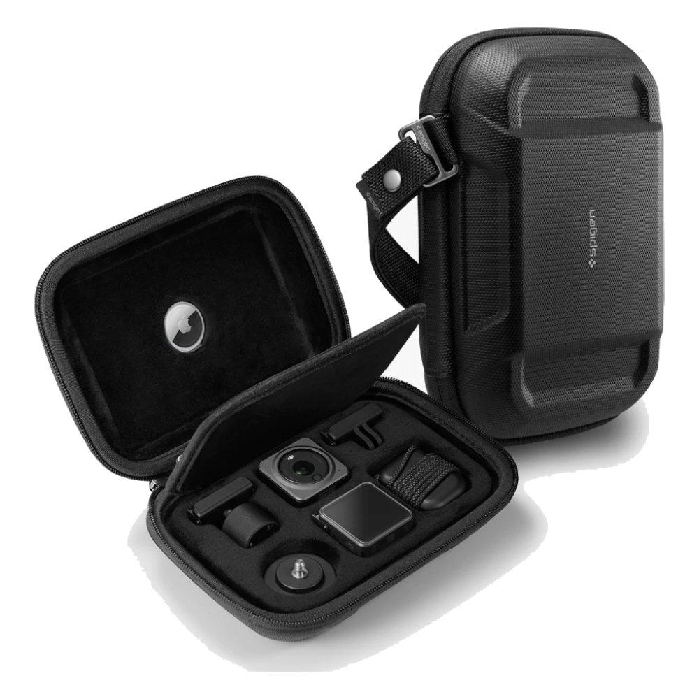 

Spigen rugged pouch for dji action 2 and airtag - black