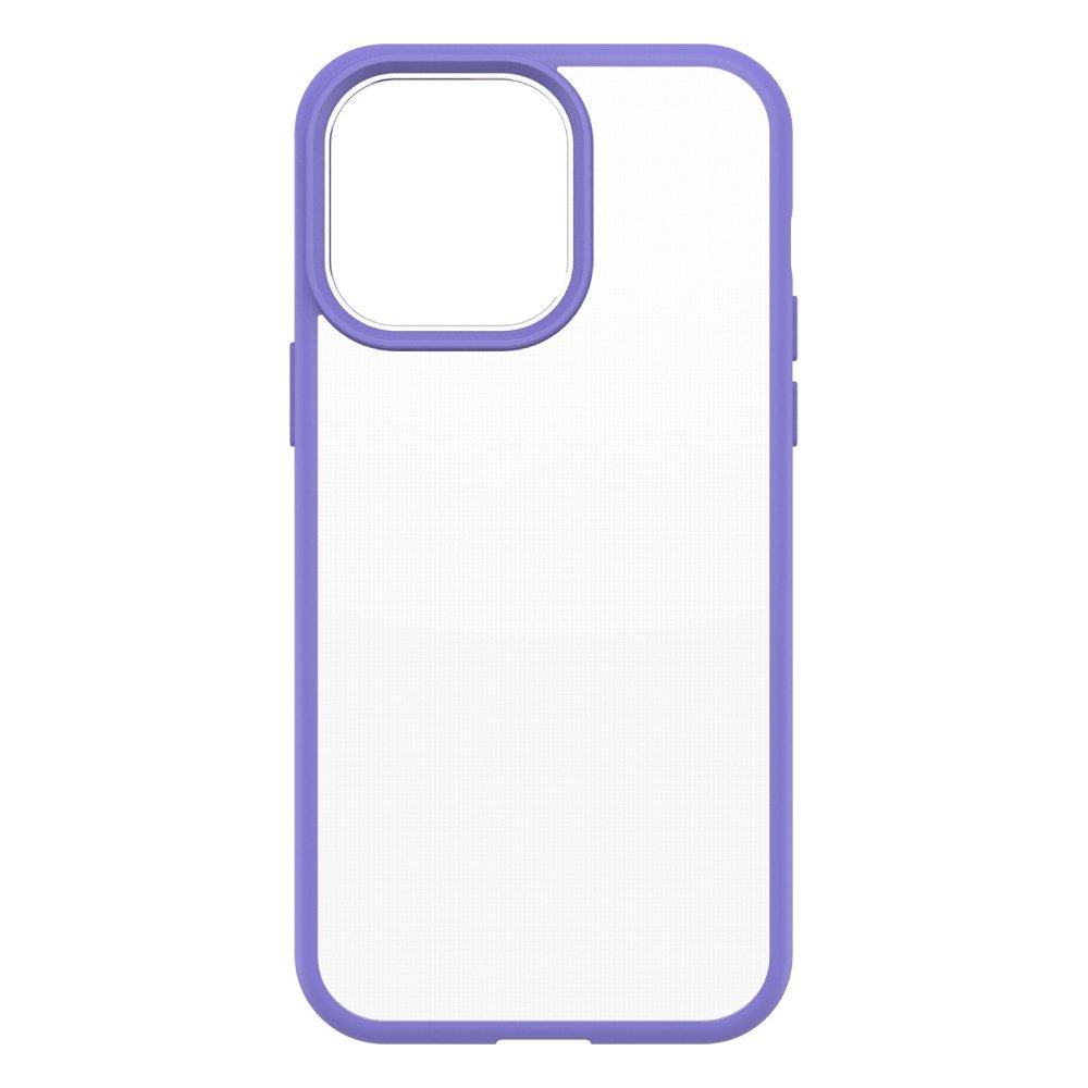 

Otterbox iphone 14 pro max react purple case clear