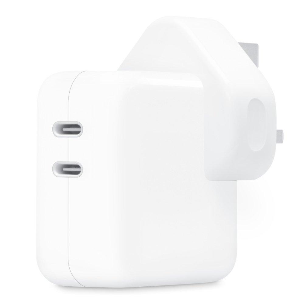 

Apple dual usb-c port power adapter, 35w, mnwp3ze/a - white