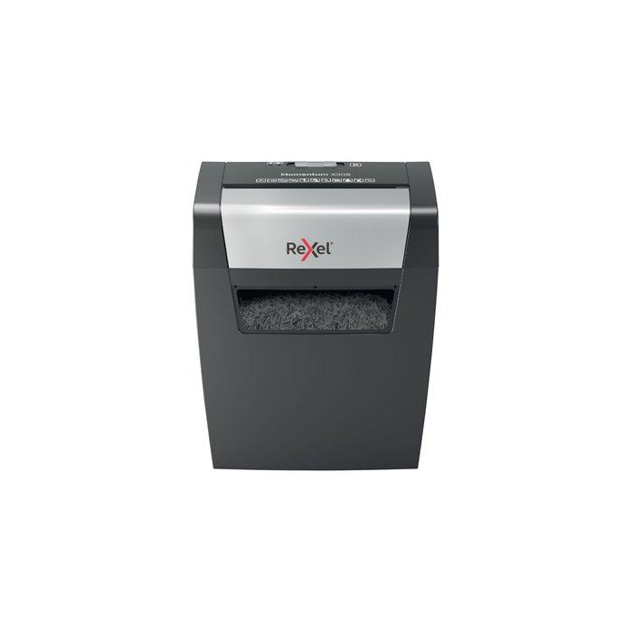 

Rexel momentum x308 cross cut paper shredder, 2104570 – grey