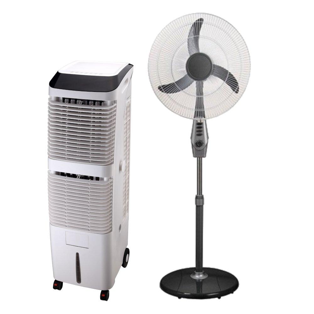 

Wansa 180w 28l ion generator air cooler (ar-6006) – silver + wansa 18-inch 60w stand fa...