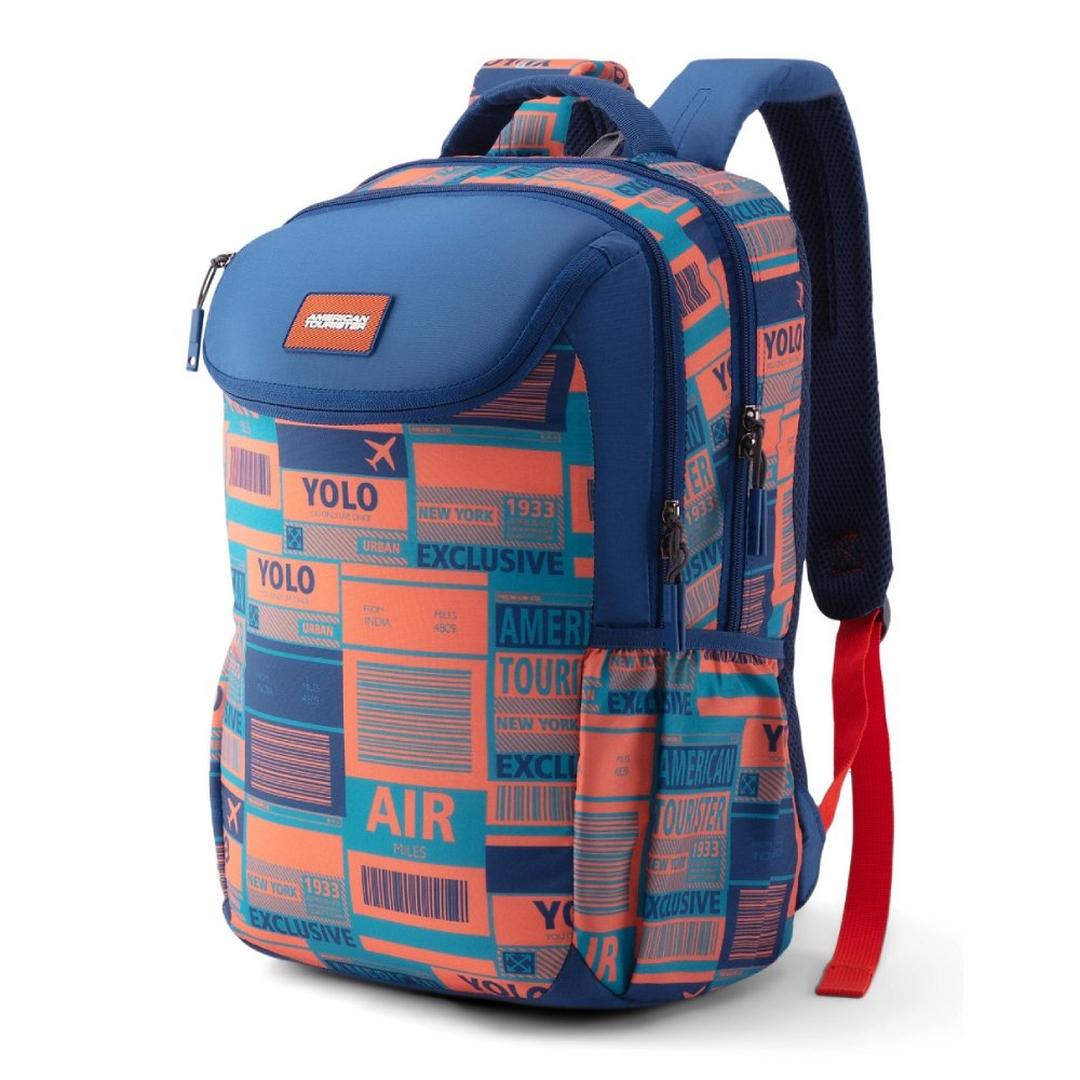 American Tourister Herd Plus Backpack - Blue/Orange