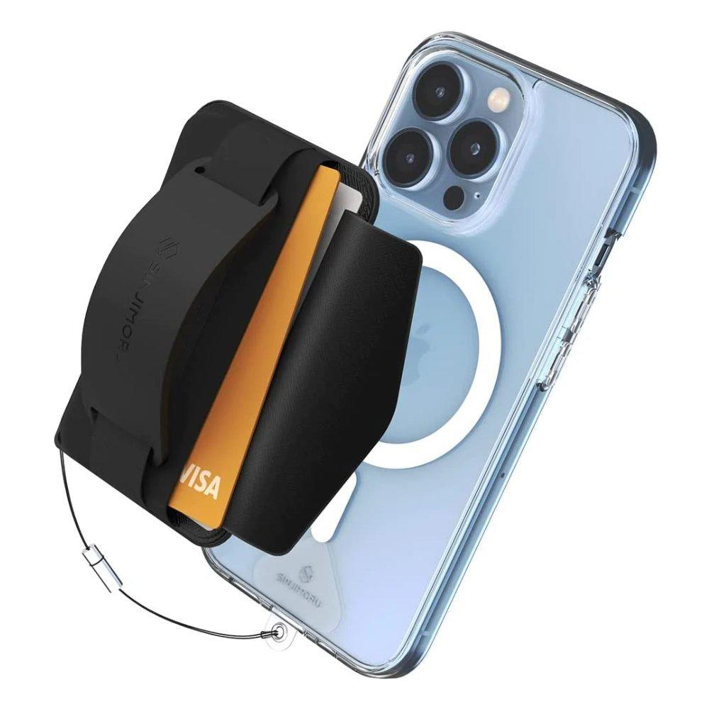 

Sinjimoru magnetic wallet and phone grip stand for magsafe | black