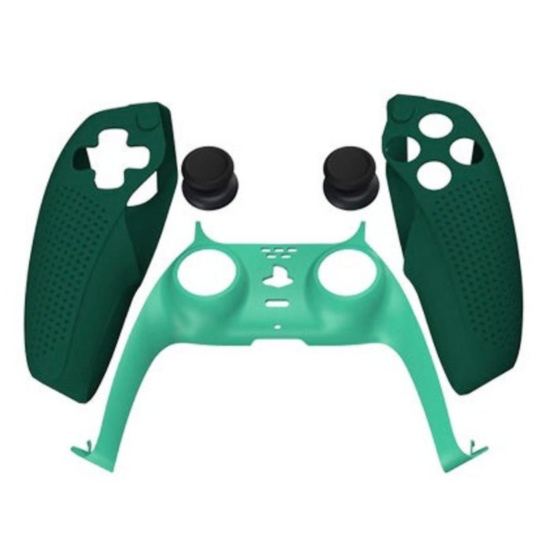 Dobe 3 In 1 Protection Kit For PS5 Controller - Green