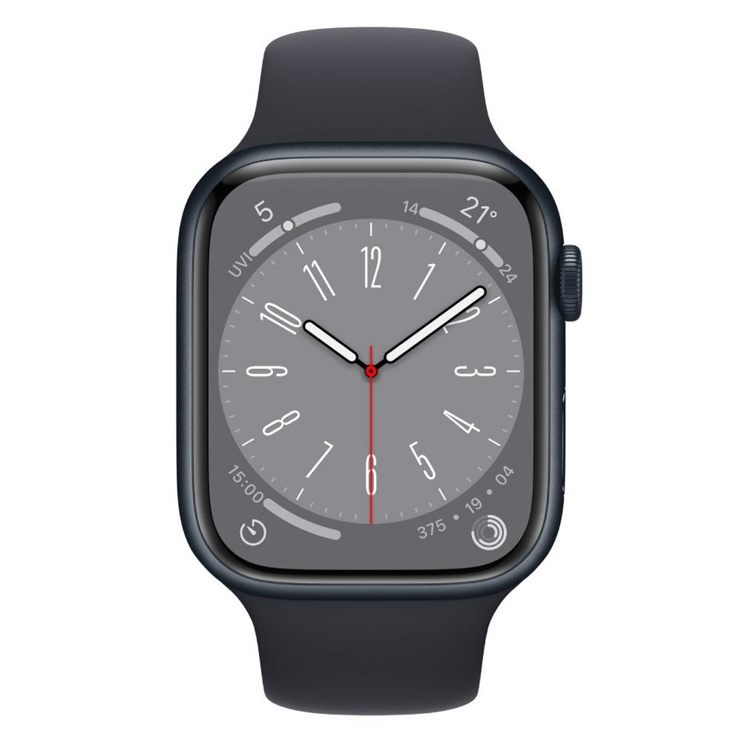 Apple Series 8 Aluminum Case Watch, 41mm, GPS, MNP53AE/A– Midnight Black