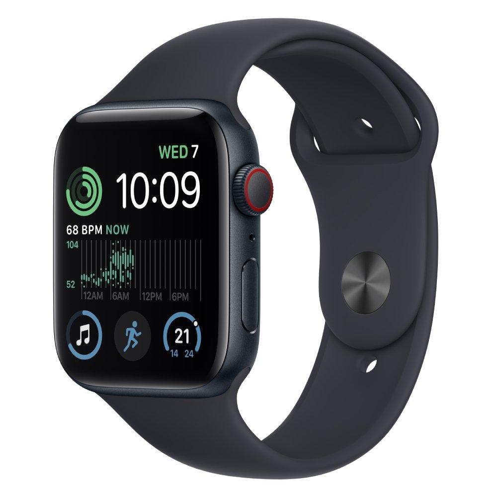 

Apple watch se gps + cellular 44mm midnight aluminium case with midnight sport band - r...