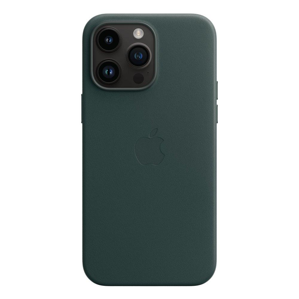 

Apple iphone 14 pro max leather case w/magsafe - forest green