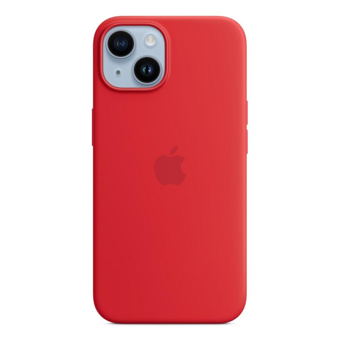 Apple iPhone 14 Silicone Case w/MagSafe - Red