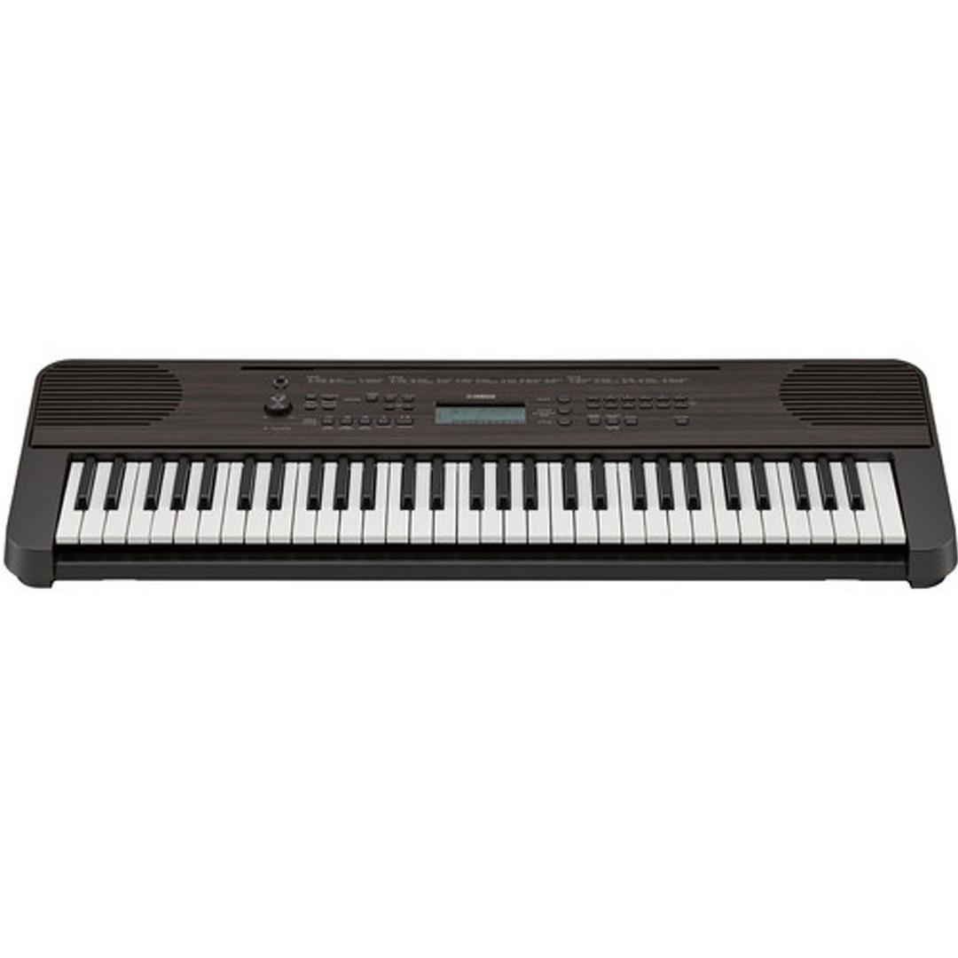 لوحة مفاتيح موسيقية ياماها - 61 مفتاح (PSR-E360DW) من خشب الجوز الداكن