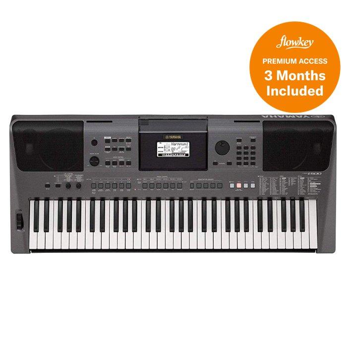 

Yamaha portable keyboard 61 keys (psr-i500) indian with 3 months flowkey premium subscr...