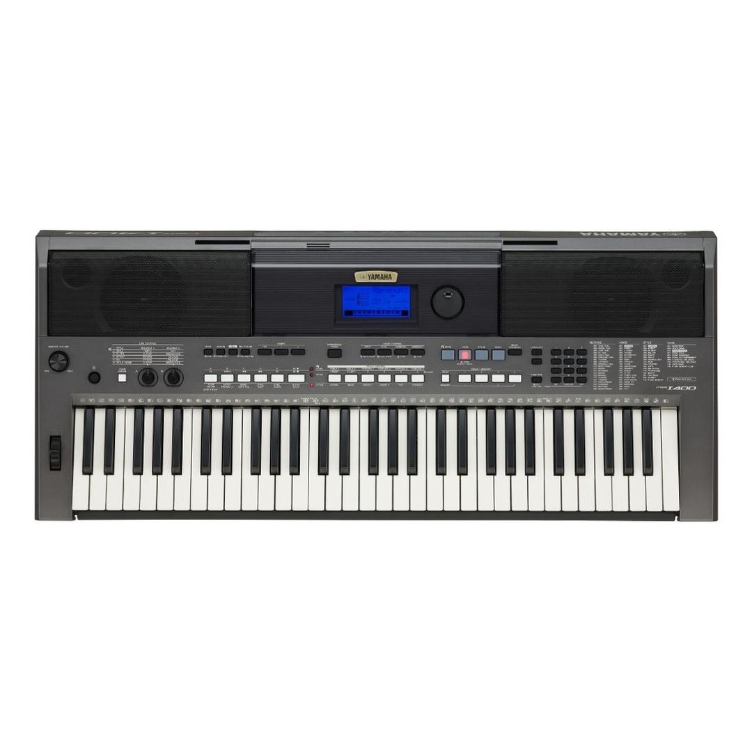 لوحة مفاتيح موسيقية ياماها - 61 مفتاح (PSR-I400) فضي / أبيض