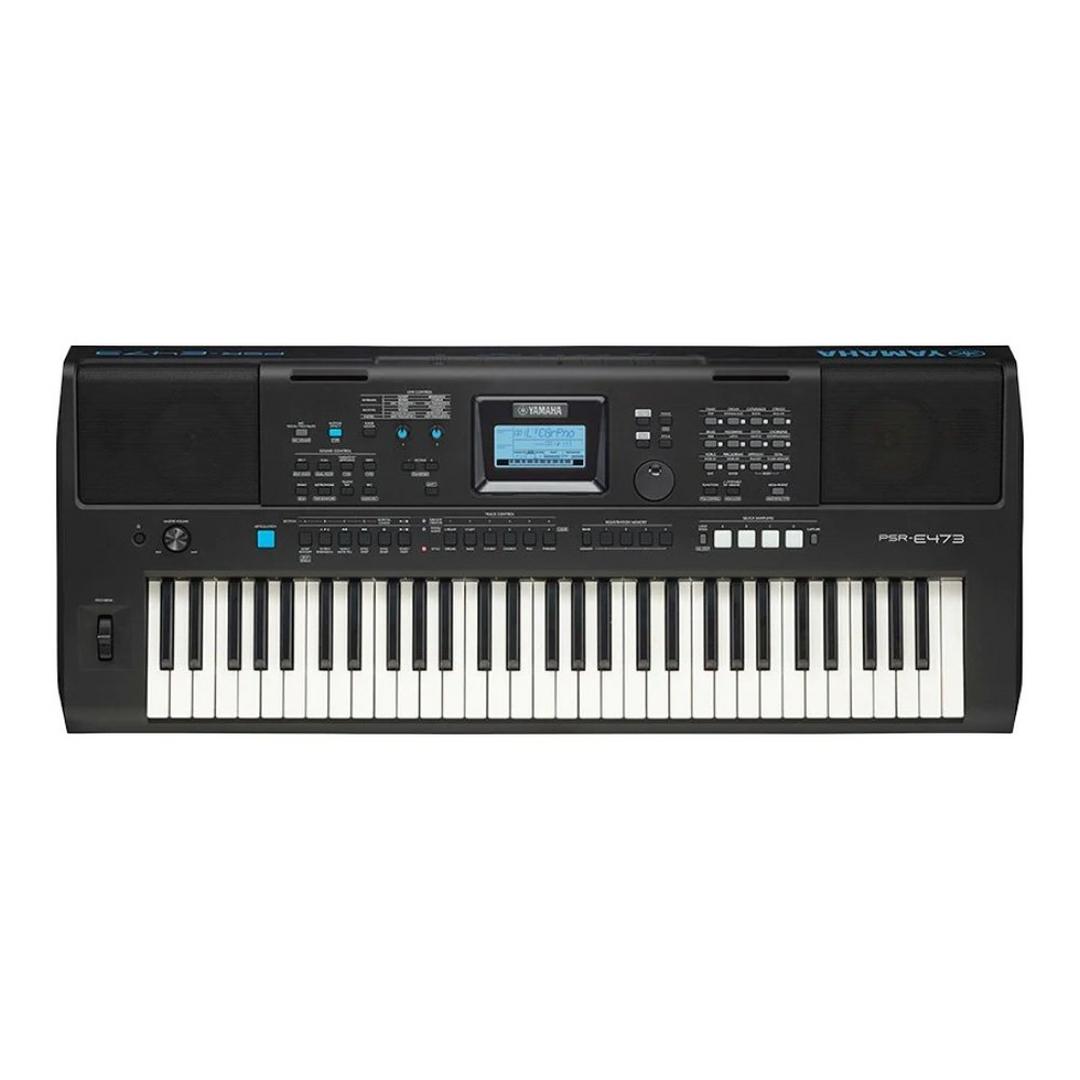 لوحة مفاتيح موسيقية ياماها - 61 مفتاح (PSR-E473) أسود