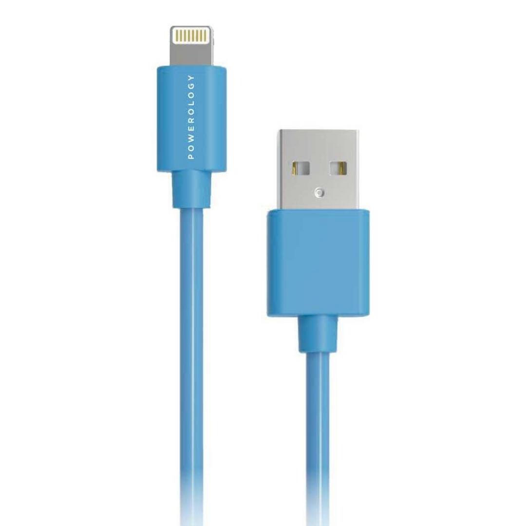 Powerology Basic Lightning 1.2m Cable - Blue