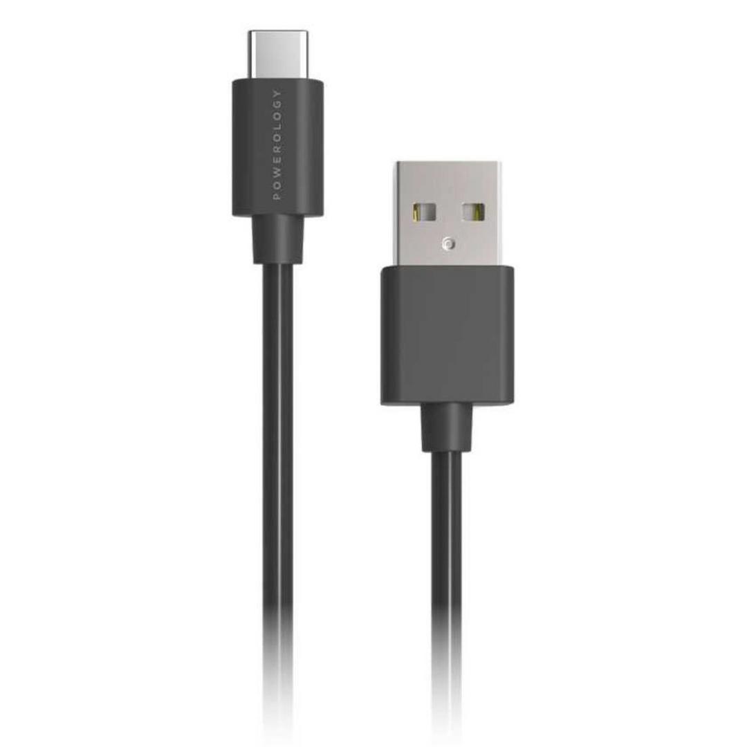 Powerology PVC USB-A to Type-C Data And Fast Charge Cable - 1.2m