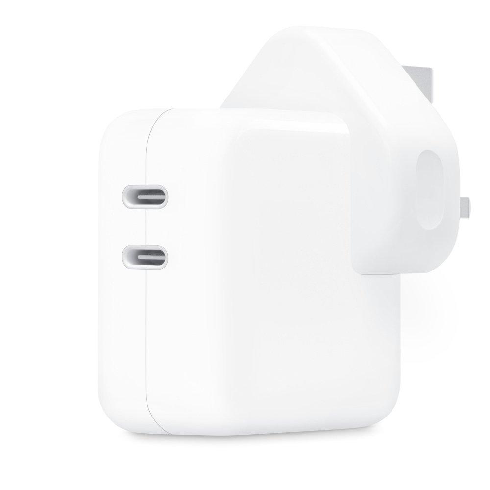 

Apple dual usb-c port power adapter, 35w, mnwp3b/a - white