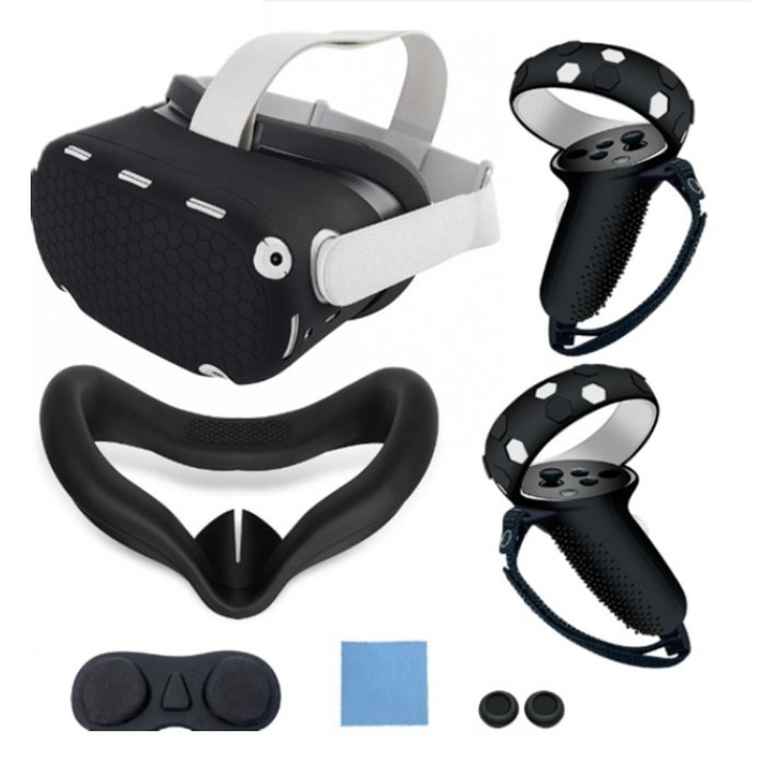 Gamax Oculus Quest 2 Silicone Protective Case Set - Black
